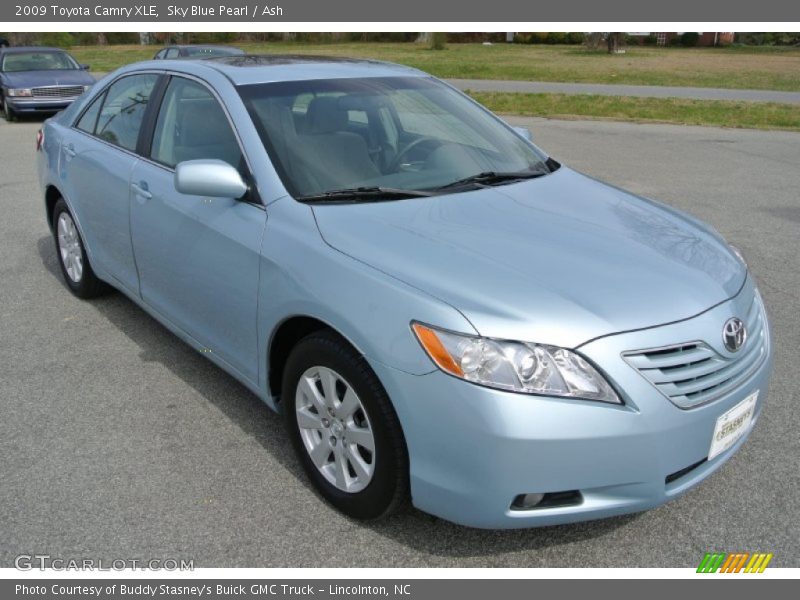Sky Blue Pearl / Ash 2009 Toyota Camry XLE