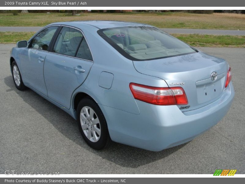 Sky Blue Pearl / Ash 2009 Toyota Camry XLE