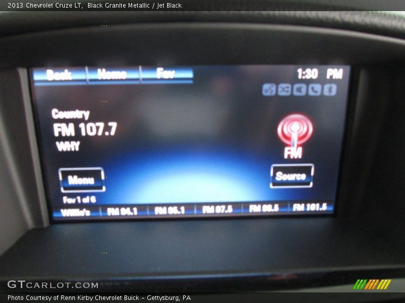 Black Granite Metallic / Jet Black 2013 Chevrolet Cruze LT