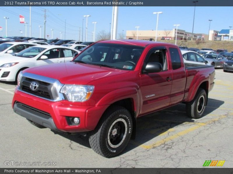 Barcelona Red Metallic / Graphite 2012 Toyota Tacoma V6 TRD Access Cab 4x4