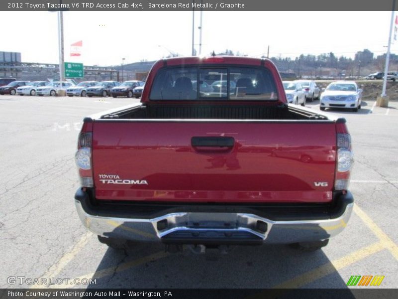 Barcelona Red Metallic / Graphite 2012 Toyota Tacoma V6 TRD Access Cab 4x4