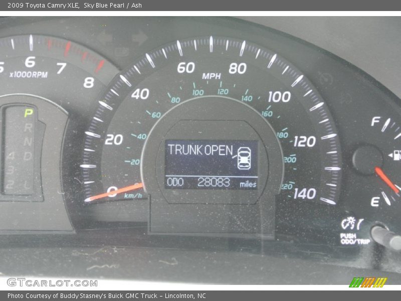 Sky Blue Pearl / Ash 2009 Toyota Camry XLE