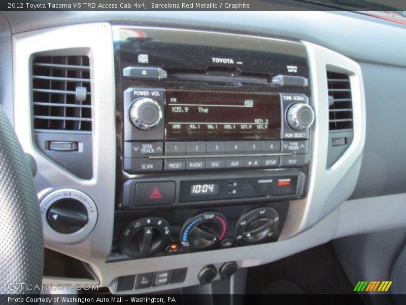 Barcelona Red Metallic / Graphite 2012 Toyota Tacoma V6 TRD Access Cab 4x4