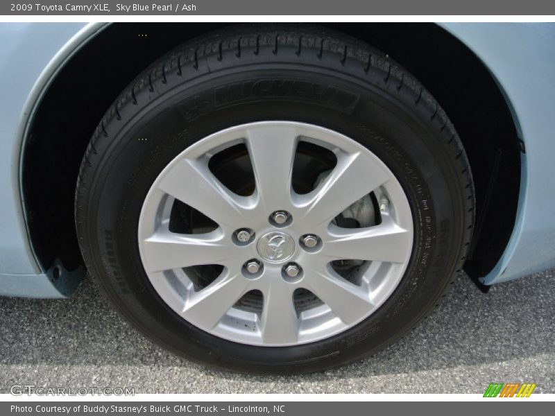 Sky Blue Pearl / Ash 2009 Toyota Camry XLE