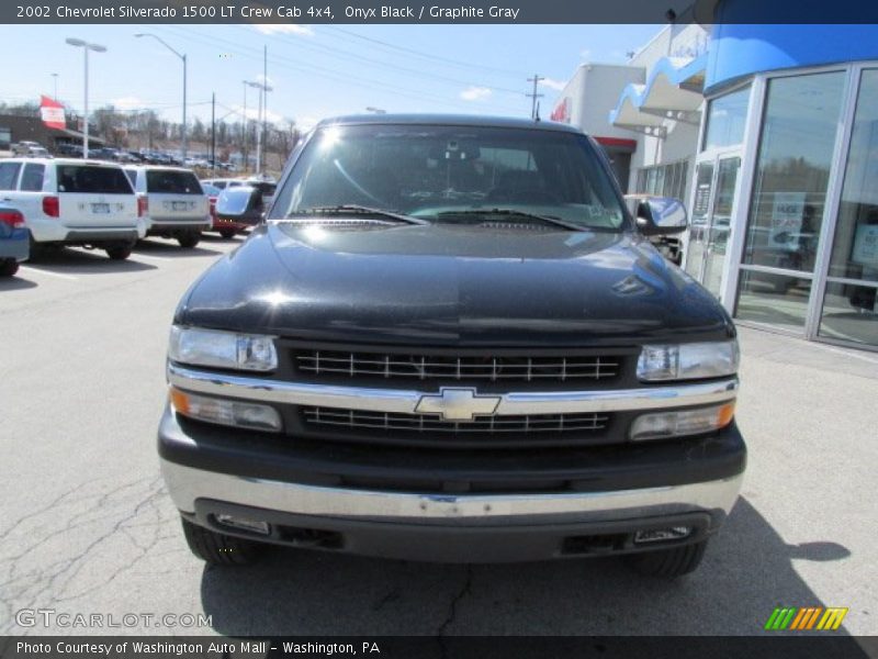 Onyx Black / Graphite Gray 2002 Chevrolet Silverado 1500 LT Crew Cab 4x4