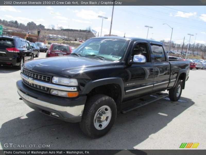 Onyx Black / Graphite Gray 2002 Chevrolet Silverado 1500 LT Crew Cab 4x4