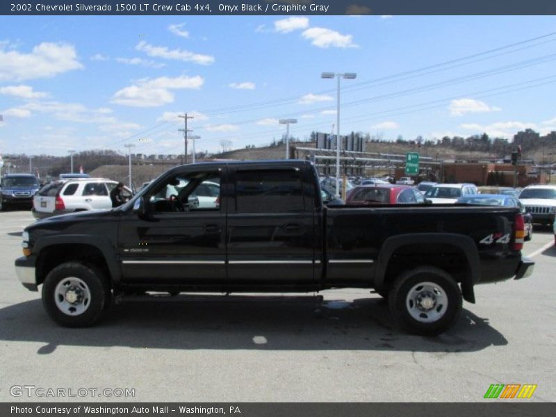 Onyx Black / Graphite Gray 2002 Chevrolet Silverado 1500 LT Crew Cab 4x4