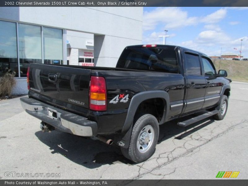 Onyx Black / Graphite Gray 2002 Chevrolet Silverado 1500 LT Crew Cab 4x4