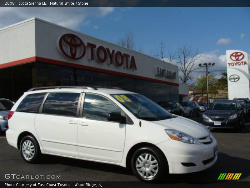 Natural White / Stone 2008 Toyota Sienna LE