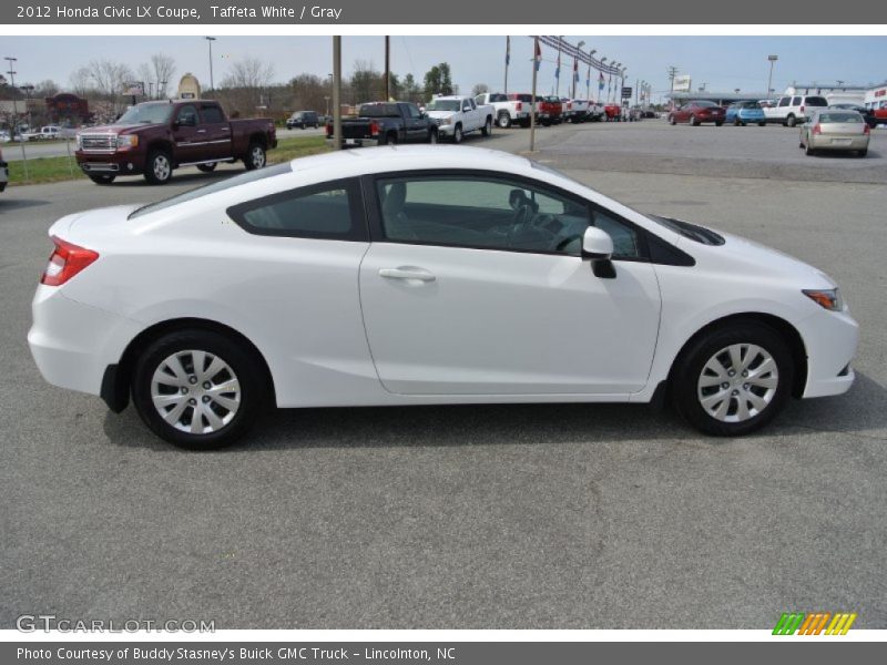 Taffeta White / Gray 2012 Honda Civic LX Coupe