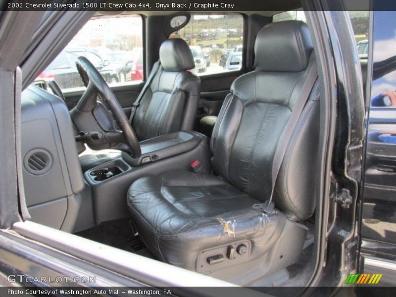 Onyx Black / Graphite Gray 2002 Chevrolet Silverado 1500 LT Crew Cab 4x4