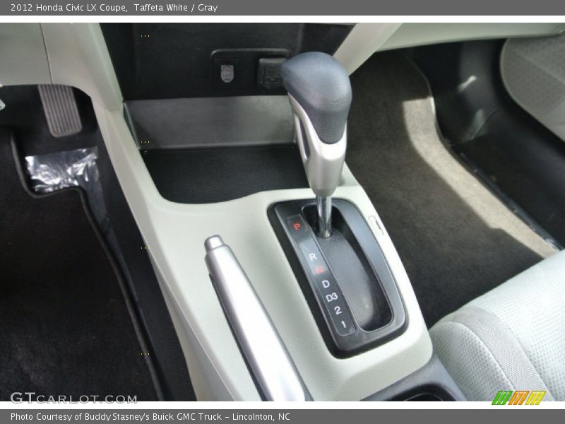 Taffeta White / Gray 2012 Honda Civic LX Coupe