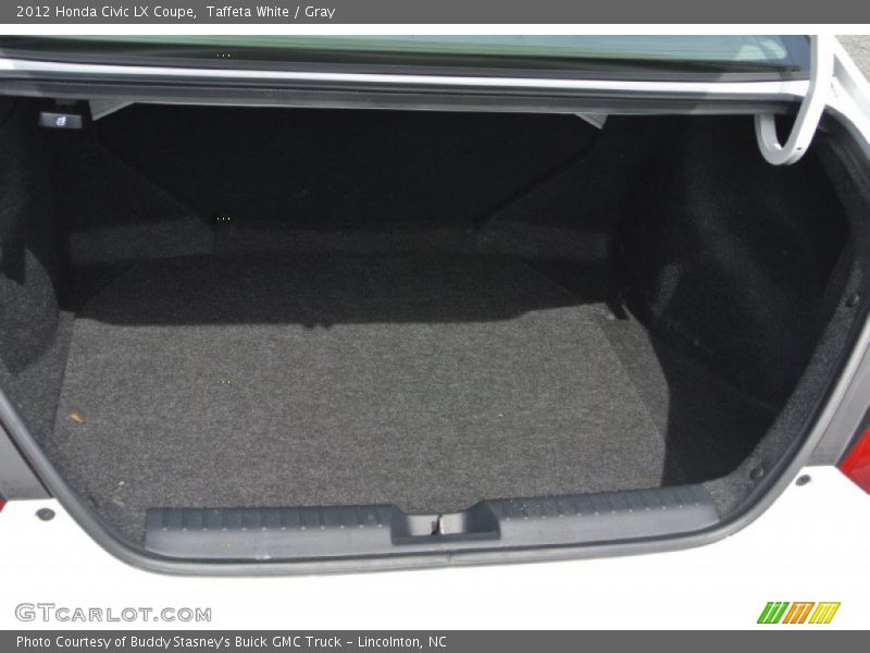 Taffeta White / Gray 2012 Honda Civic LX Coupe