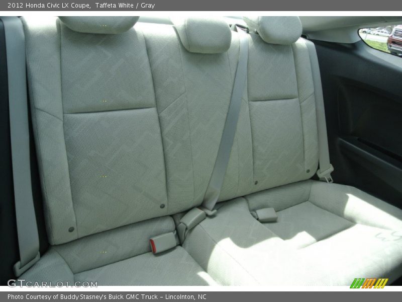 Taffeta White / Gray 2012 Honda Civic LX Coupe