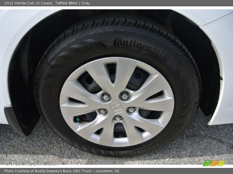 Taffeta White / Gray 2012 Honda Civic LX Coupe