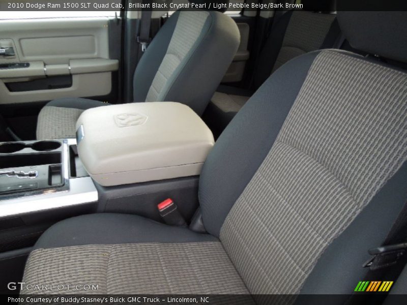 Brilliant Black Crystal Pearl / Light Pebble Beige/Bark Brown 2010 Dodge Ram 1500 SLT Quad Cab