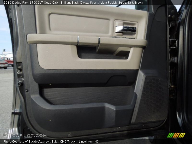 Brilliant Black Crystal Pearl / Light Pebble Beige/Bark Brown 2010 Dodge Ram 1500 SLT Quad Cab