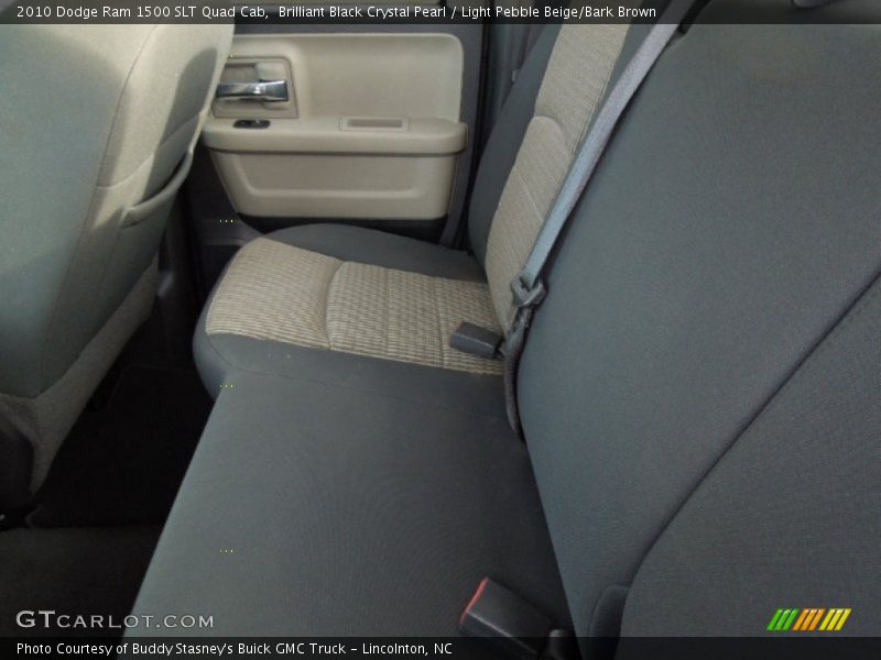 Brilliant Black Crystal Pearl / Light Pebble Beige/Bark Brown 2010 Dodge Ram 1500 SLT Quad Cab