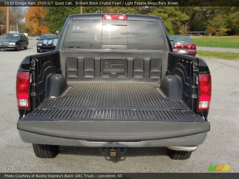 Brilliant Black Crystal Pearl / Light Pebble Beige/Bark Brown 2010 Dodge Ram 1500 SLT Quad Cab