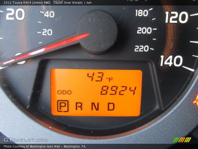 Classic Silver Metallic / Ash 2011 Toyota RAV4 Limited 4WD