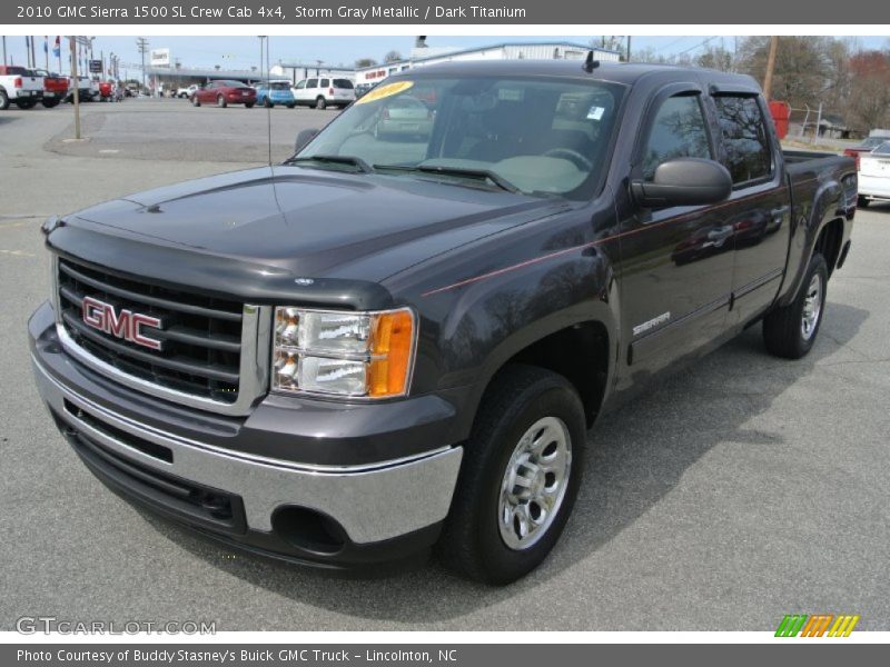 Storm Gray Metallic / Dark Titanium 2010 GMC Sierra 1500 SL Crew Cab 4x4