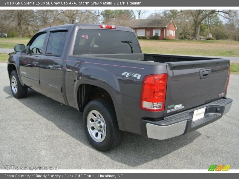 Storm Gray Metallic / Dark Titanium 2010 GMC Sierra 1500 SL Crew Cab 4x4
