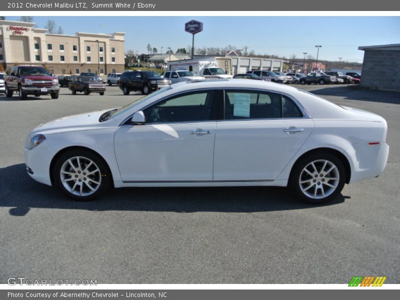 Summit White / Ebony 2012 Chevrolet Malibu LTZ