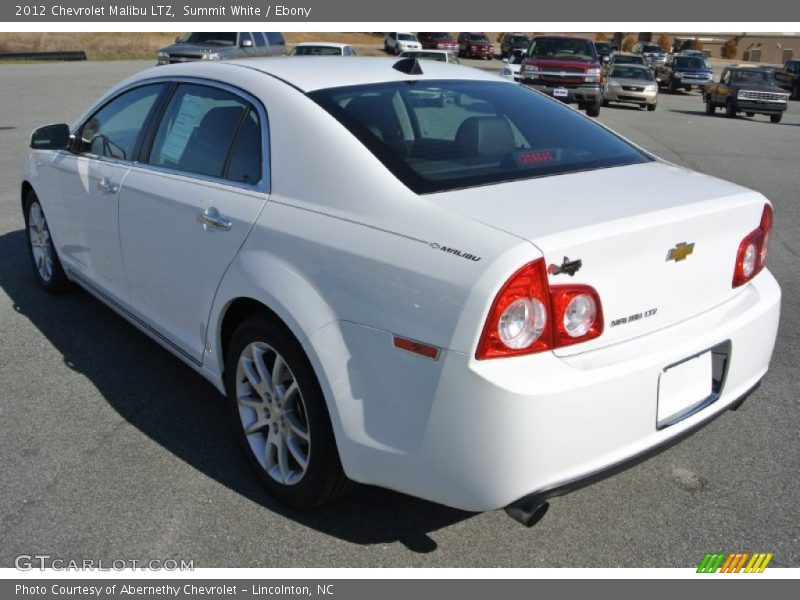 Summit White / Ebony 2012 Chevrolet Malibu LTZ