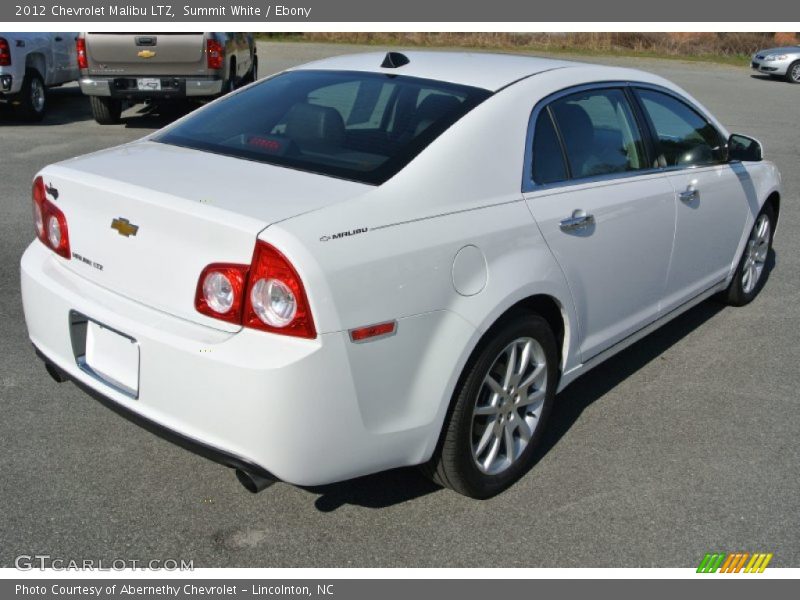 Summit White / Ebony 2012 Chevrolet Malibu LTZ