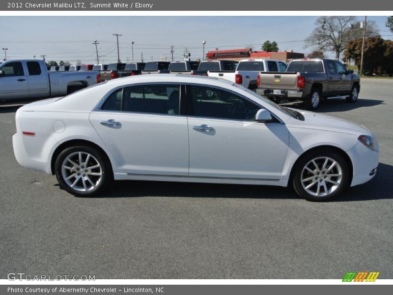Summit White / Ebony 2012 Chevrolet Malibu LTZ
