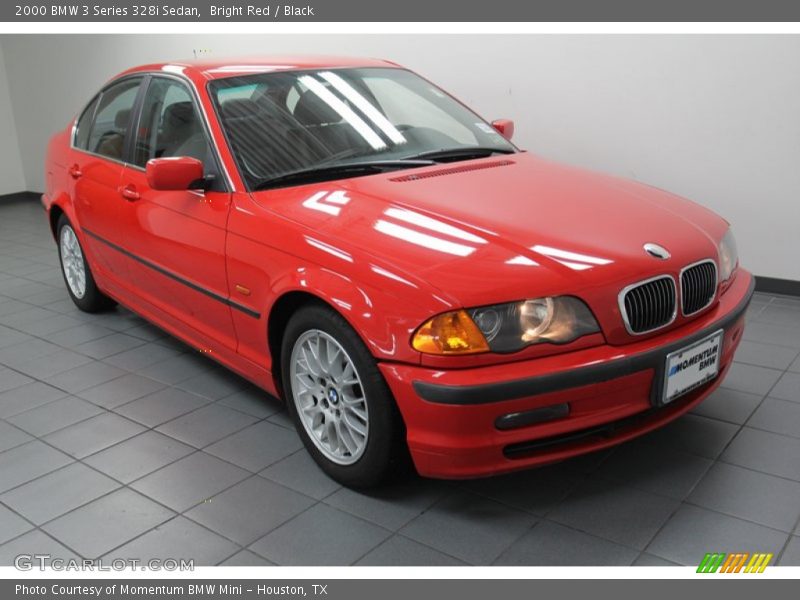 Bright Red / Black 2000 BMW 3 Series 328i Sedan