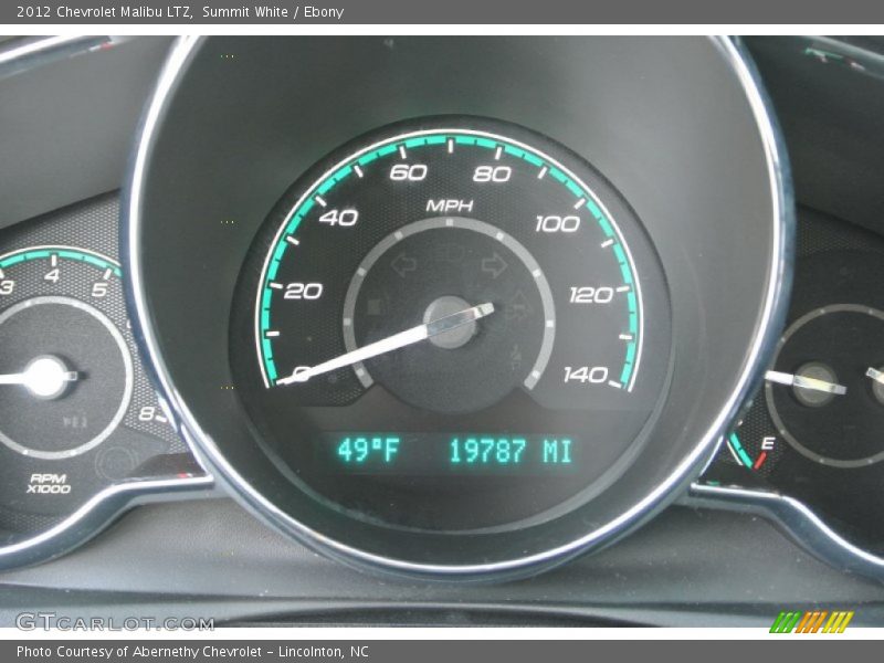 Summit White / Ebony 2012 Chevrolet Malibu LTZ