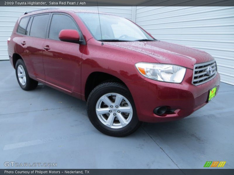 Salsa Red Pearl / Ash 2009 Toyota Highlander