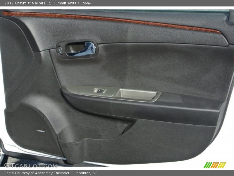 Summit White / Ebony 2012 Chevrolet Malibu LTZ