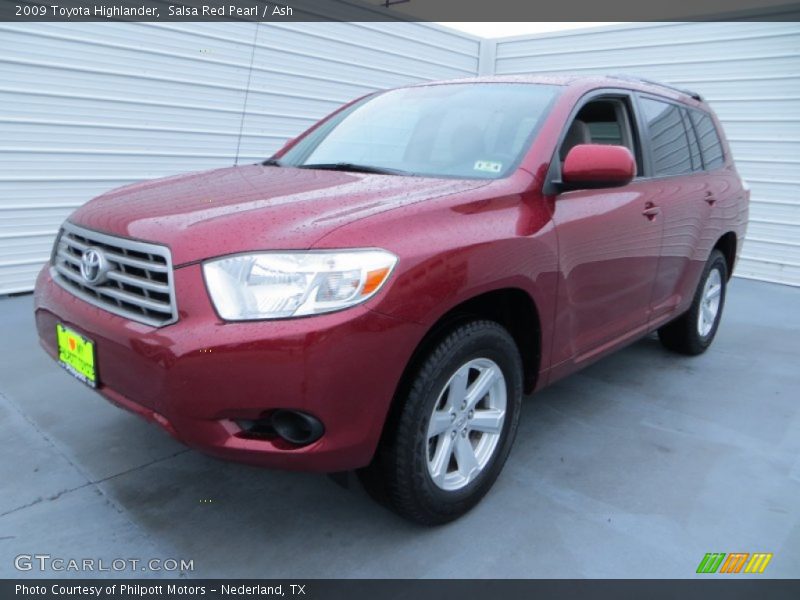 Salsa Red Pearl / Ash 2009 Toyota Highlander