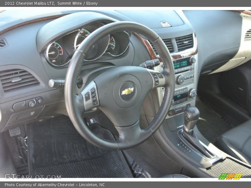 Summit White / Ebony 2012 Chevrolet Malibu LTZ