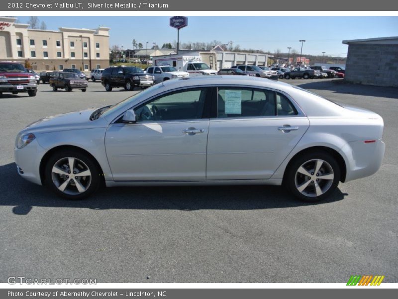 Silver Ice Metallic / Titanium 2012 Chevrolet Malibu LT