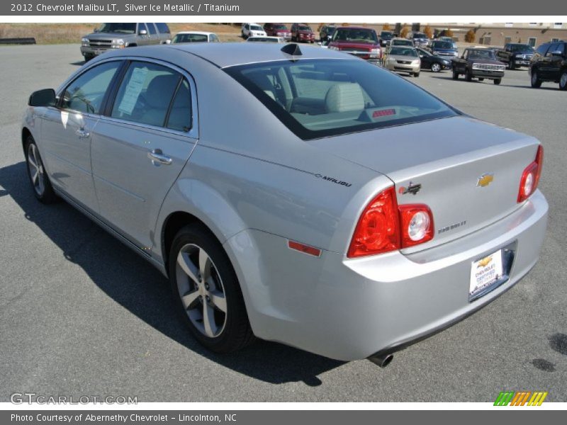 Silver Ice Metallic / Titanium 2012 Chevrolet Malibu LT