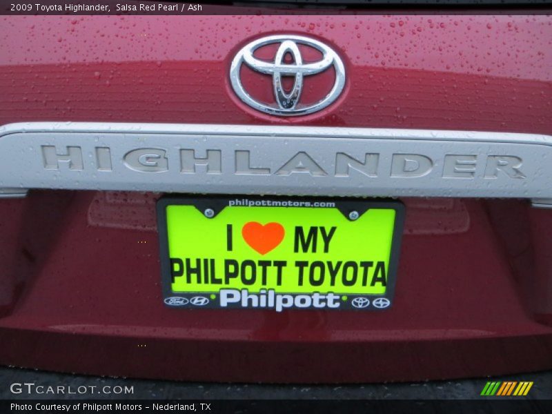 Salsa Red Pearl / Ash 2009 Toyota Highlander