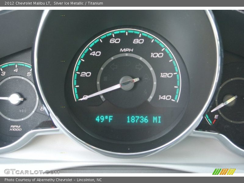 Silver Ice Metallic / Titanium 2012 Chevrolet Malibu LT