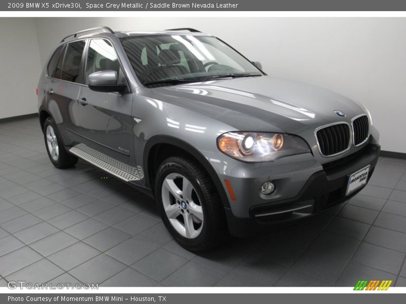 Space Grey Metallic / Saddle Brown Nevada Leather 2009 BMW X5 xDrive30i
