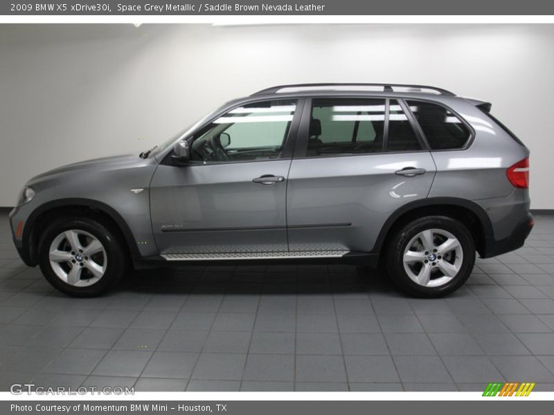 Space Grey Metallic / Saddle Brown Nevada Leather 2009 BMW X5 xDrive30i