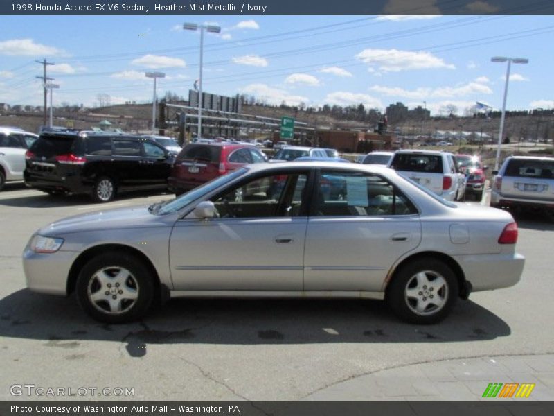 Heather Mist Metallic / Ivory 1998 Honda Accord EX V6 Sedan