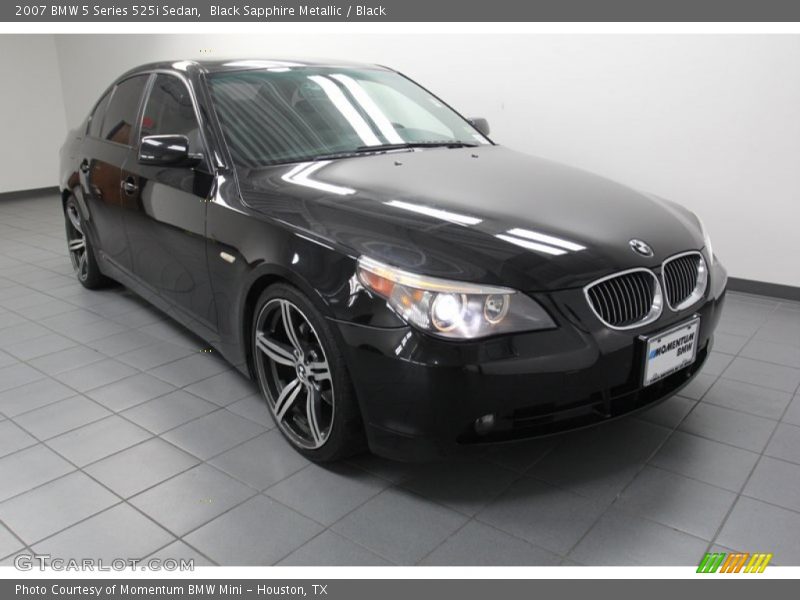 Black Sapphire Metallic / Black 2007 BMW 5 Series 525i Sedan