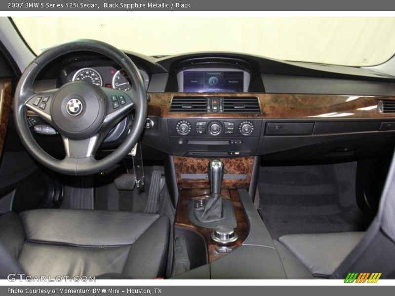 Black Sapphire Metallic / Black 2007 BMW 5 Series 525i Sedan