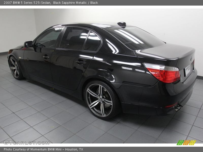 Black Sapphire Metallic / Black 2007 BMW 5 Series 525i Sedan