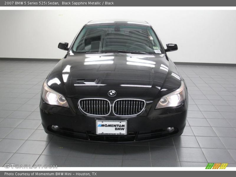 Black Sapphire Metallic / Black 2007 BMW 5 Series 525i Sedan
