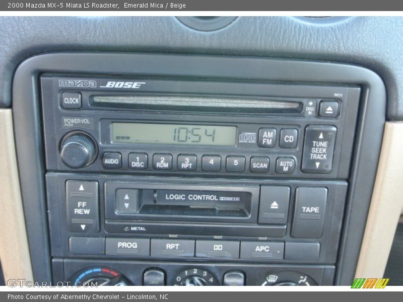 Emerald Mica / Beige 2000 Mazda MX-5 Miata LS Roadster