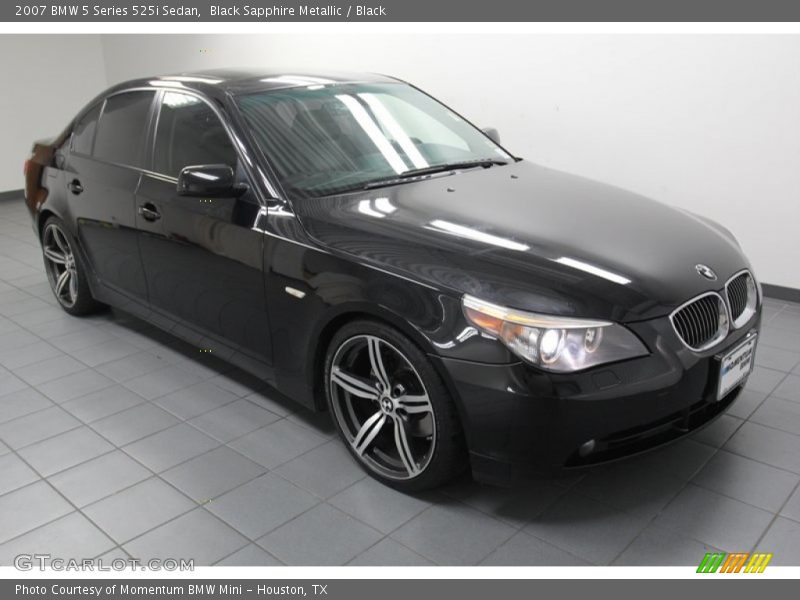 Black Sapphire Metallic / Black 2007 BMW 5 Series 525i Sedan