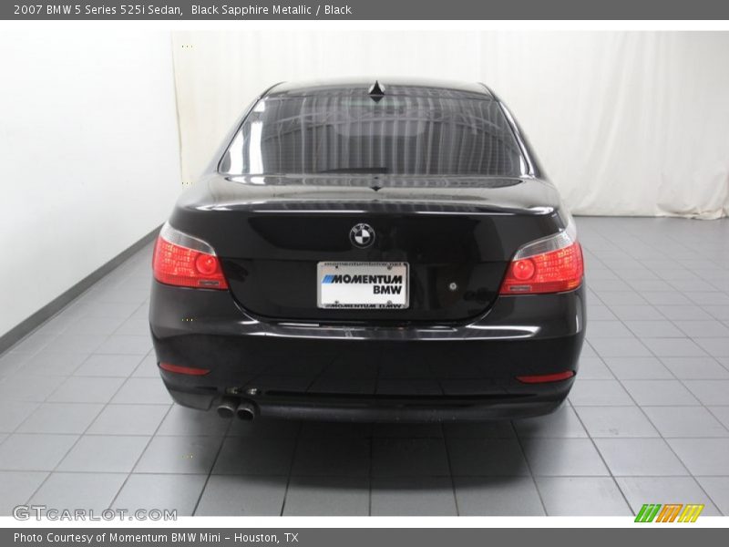 Black Sapphire Metallic / Black 2007 BMW 5 Series 525i Sedan